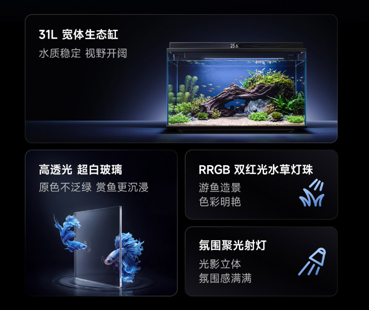小米推出米家智能鱼缸 2 Pro:支持自动喂食,众筹价 599 元