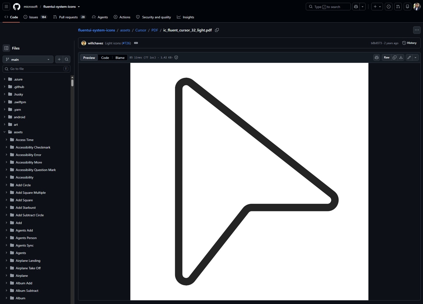 new Fluent Cursor design
